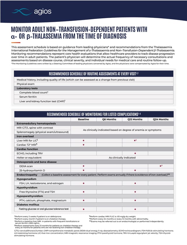 Thumbnail of the Thalassemia Monitoring Guide, available for download